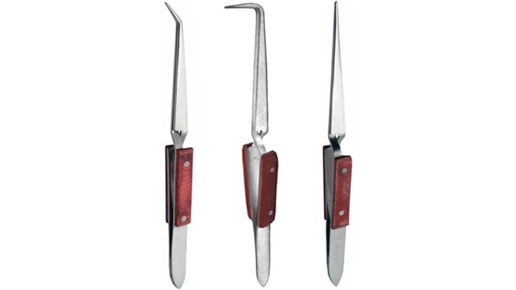electronics soldering tweezers bundle
