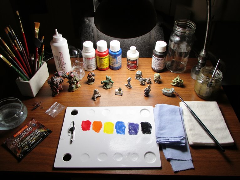 essential miniature painting tools