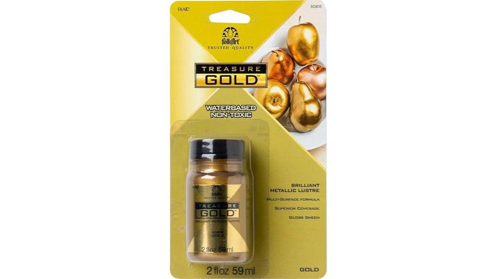 folkart metallic gold paint
