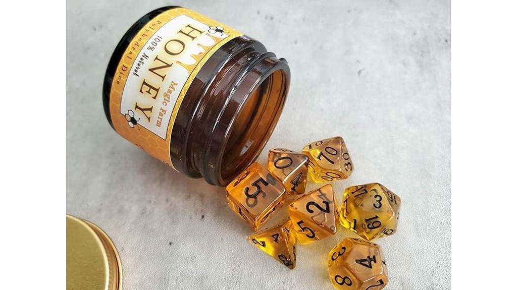 food themed rpg dice set