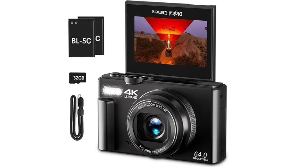 high resolution vlogging camera