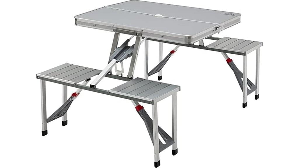 lightweight aluminum picnic table