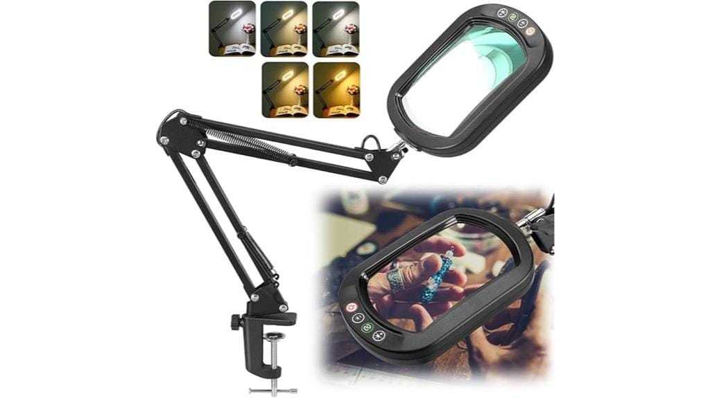 magnifying glass with light