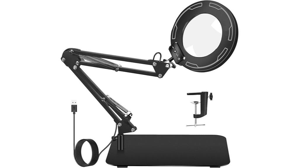 magnifying glass with stand