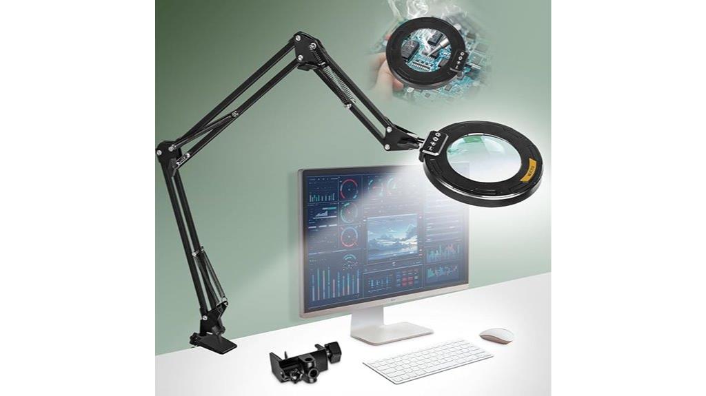 magnifying glass with stand