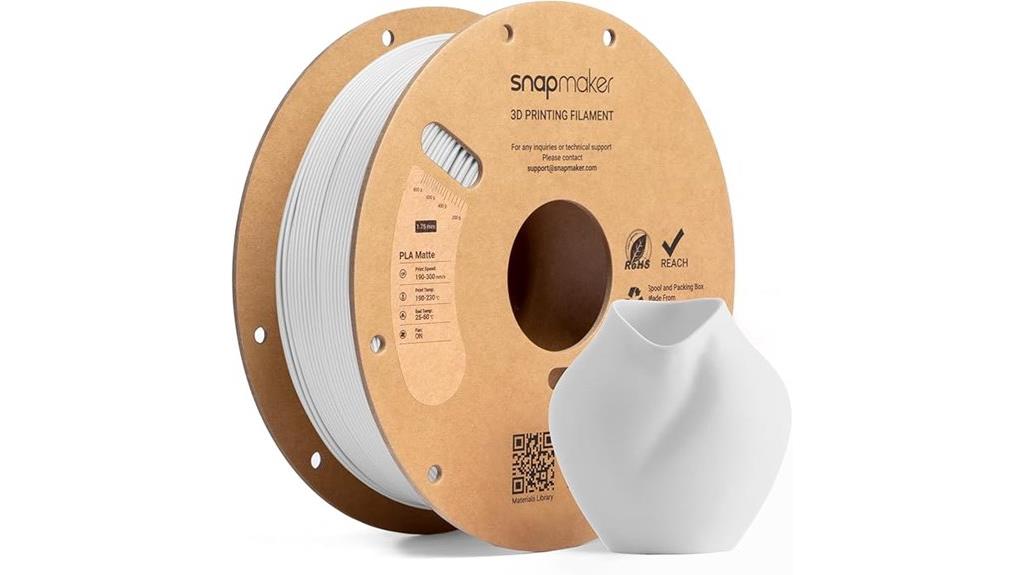 matte pla filament ivory