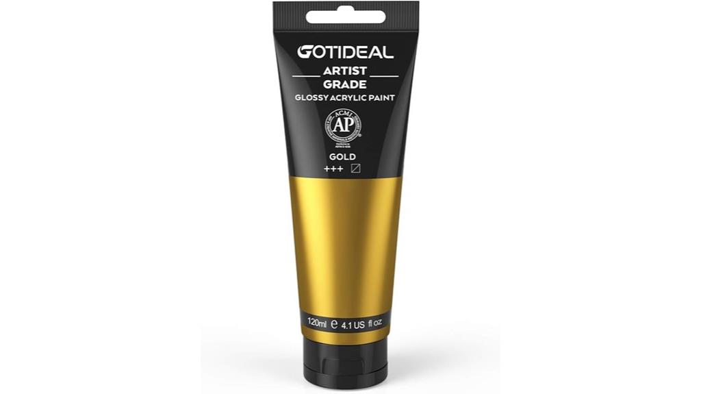 metallic gold acrylic paint