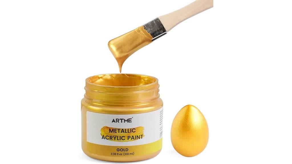 metallic gold acrylic paint