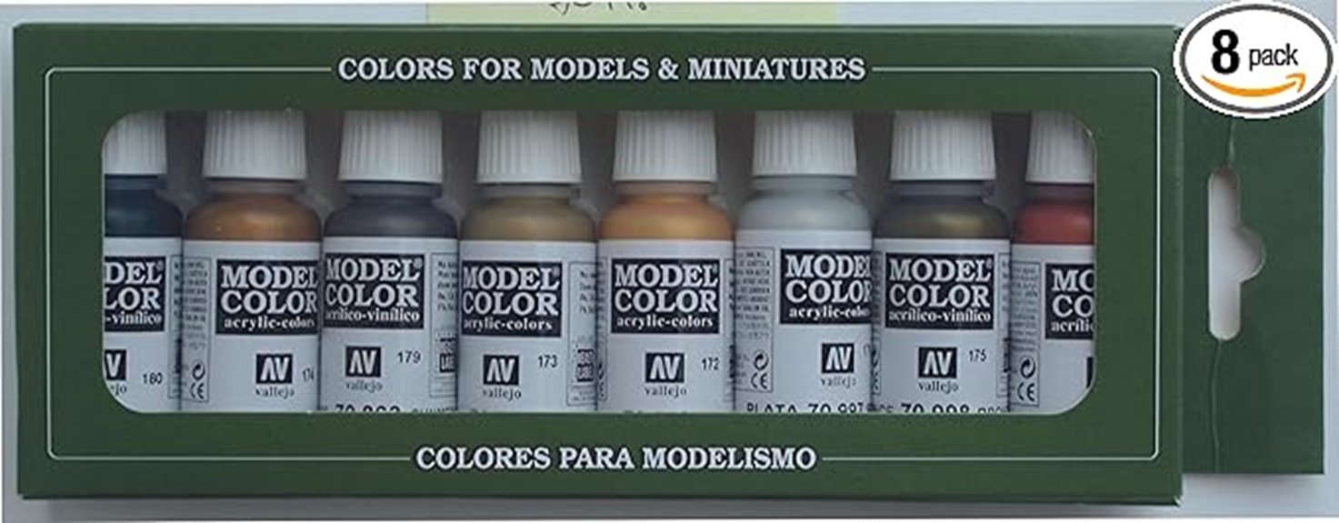 metallic paint color set