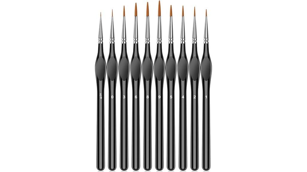 micro paint brushes set