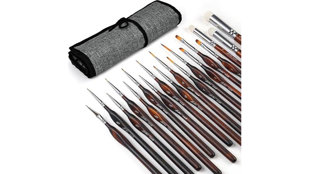 miniature paint brush set