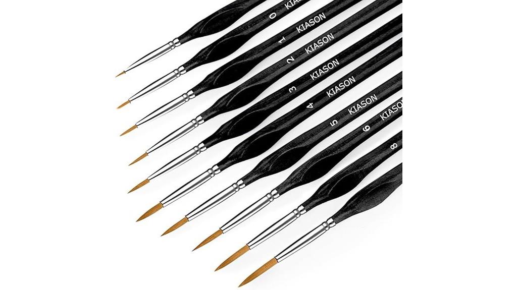 miniature paint brush set