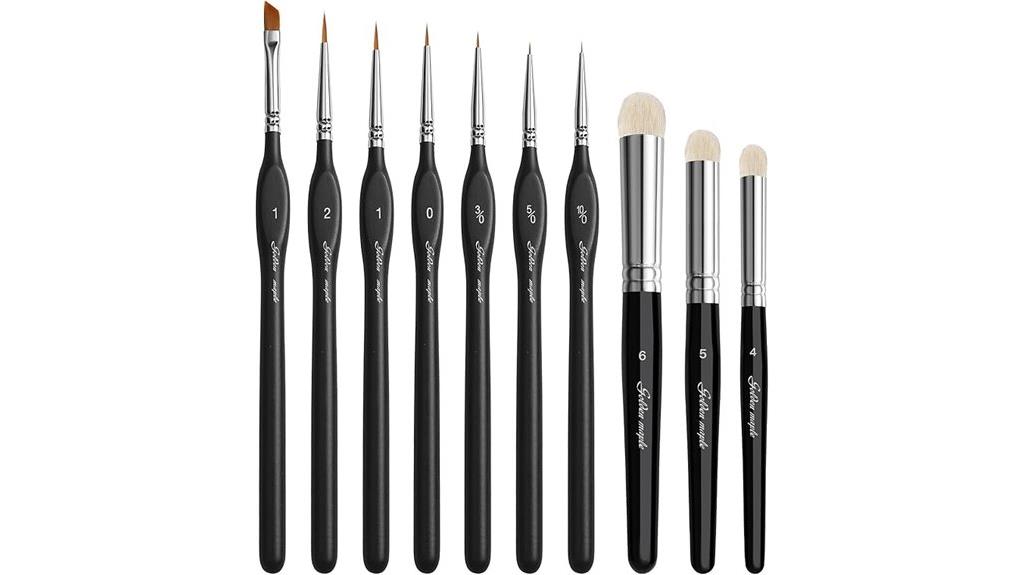 miniature paint brush set