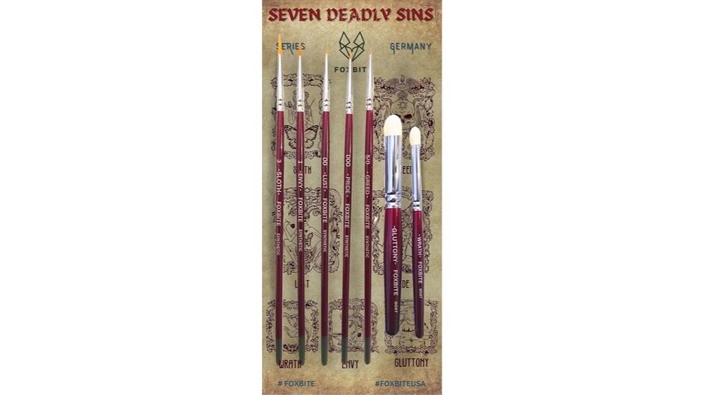 miniature painting brush set