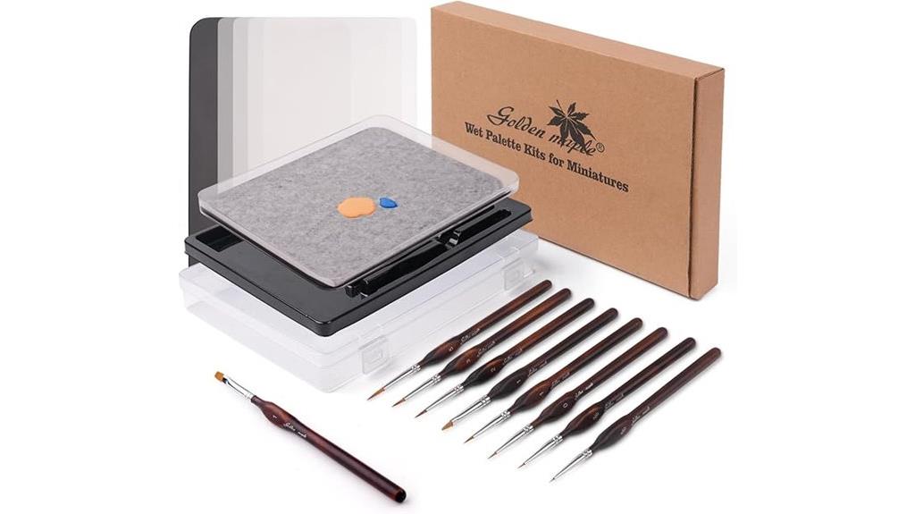 miniature painting supplies set