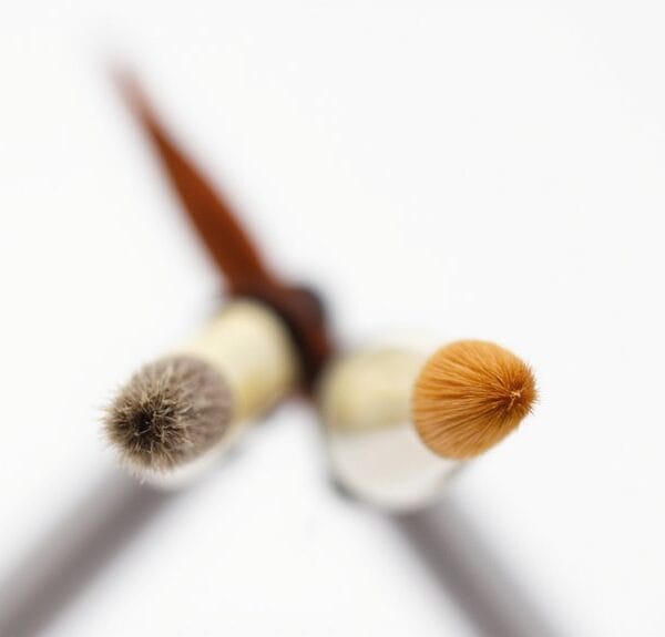 miniature synthetic sable brushes