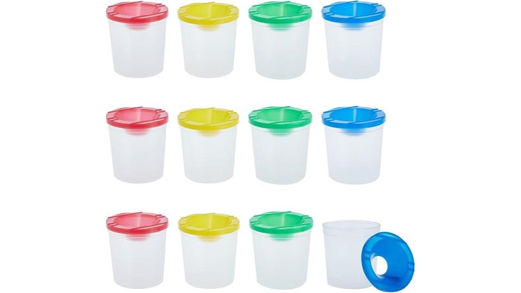 no spill paint cups