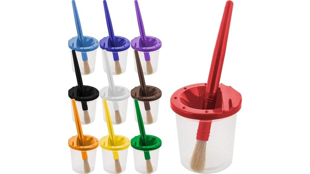 no spill paint cups