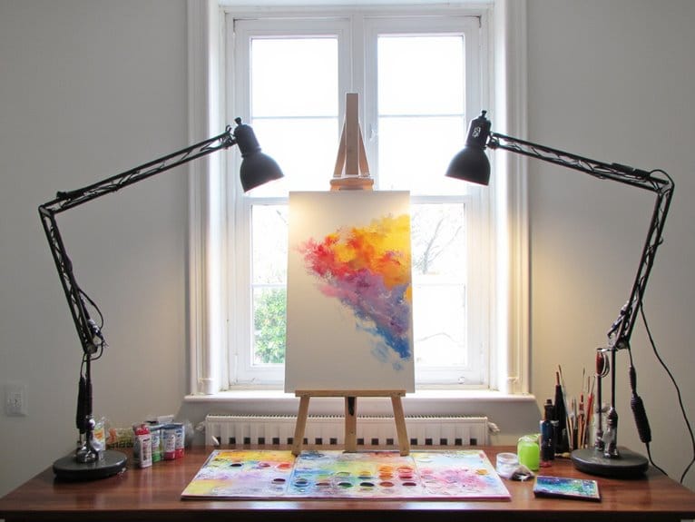 optimal lighting for artists