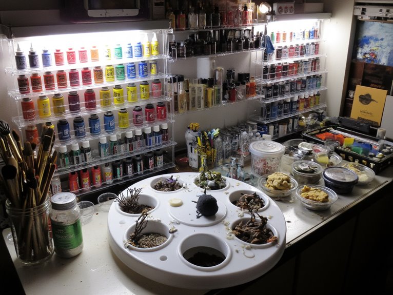 organized paint storage solutions
