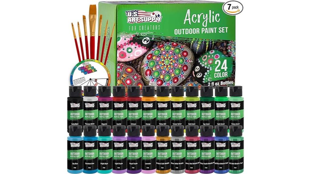 outdoor acrylic paint set