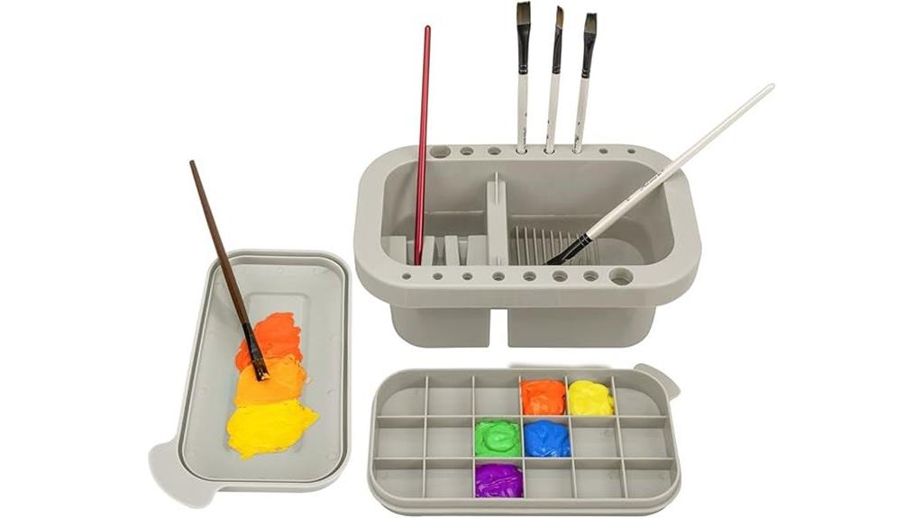paint brush cleaning organizer