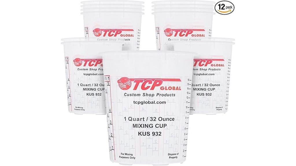 paint mixing cups pack