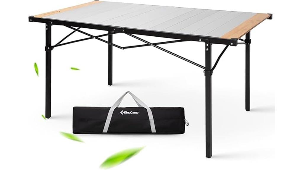 portable camping aluminum table