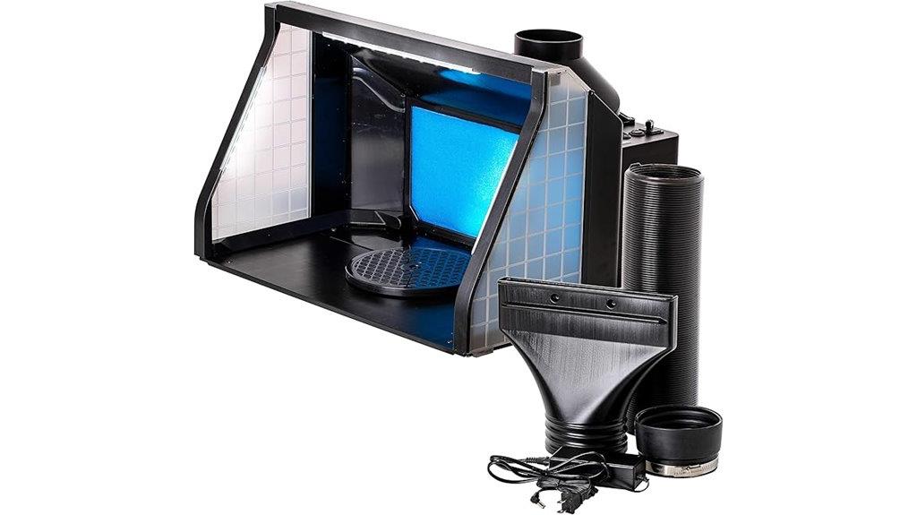 portable spray booth station