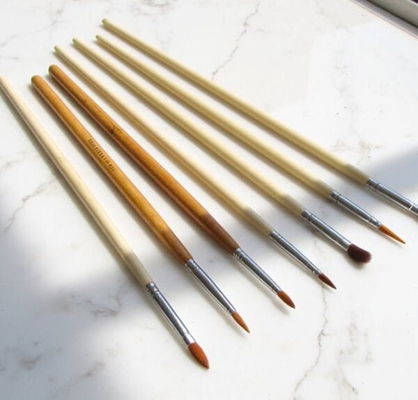 precision painting hobby brushes