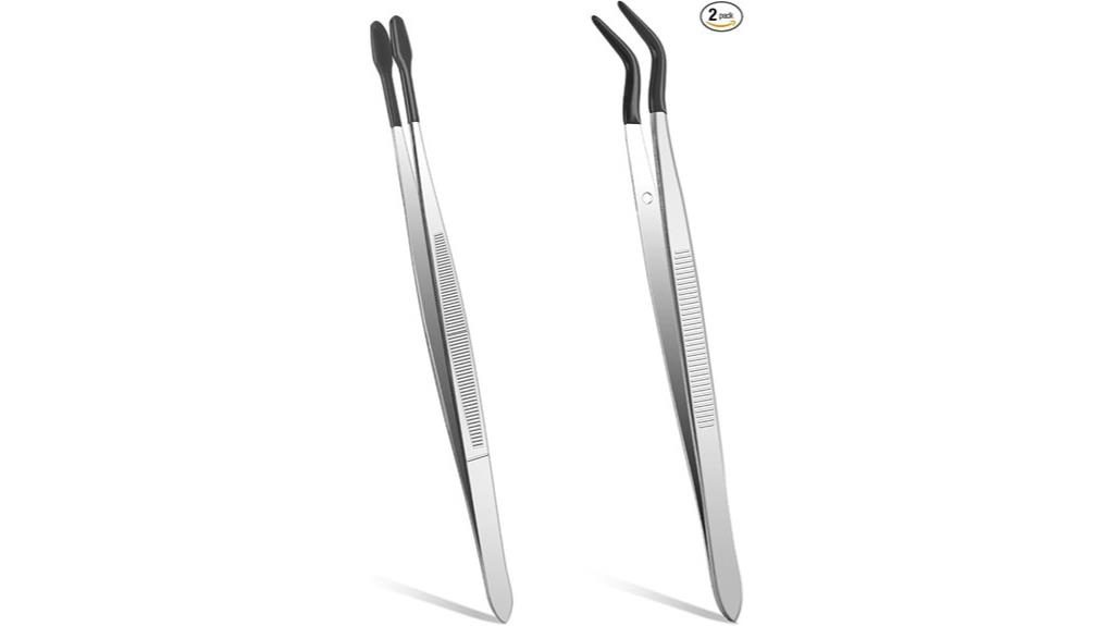 precision rubber tipped tweezers