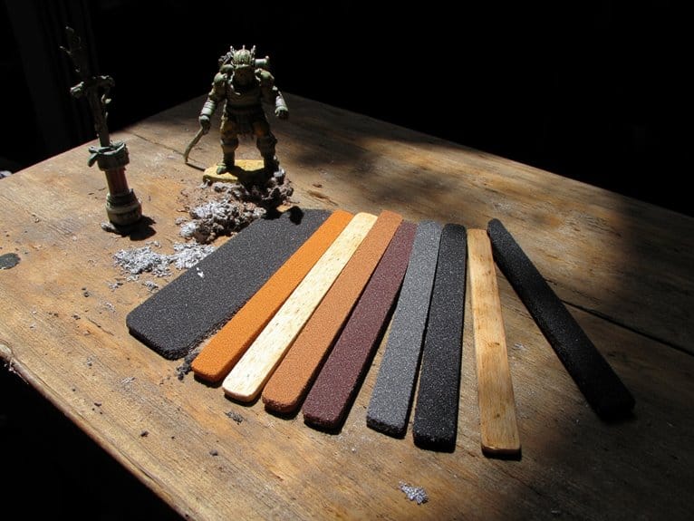 precision sanding sticks miniatures