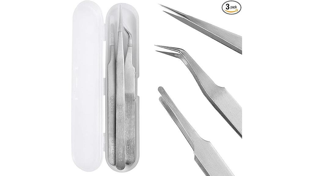 precision stainless steel tweezers