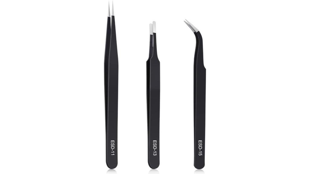 precision tweezers for electronics