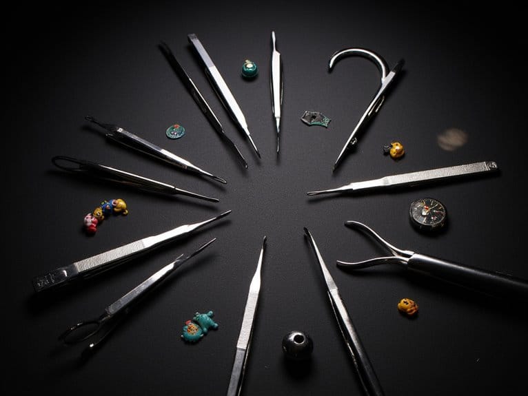precision tweezers for miniatures