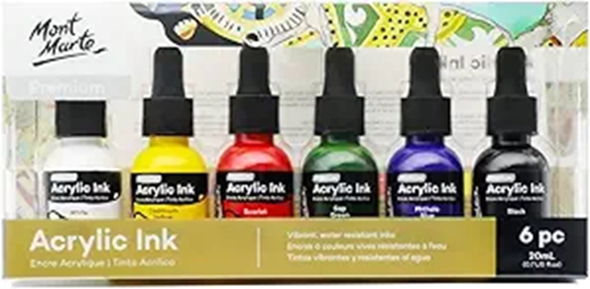 premium acrylic ink set