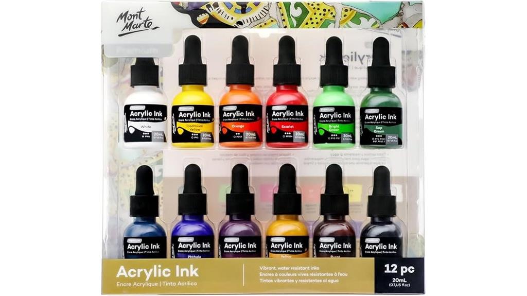 premium acrylic ink set