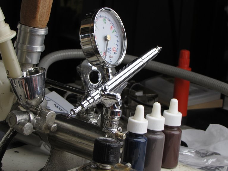 pressure control for airbrush optimization