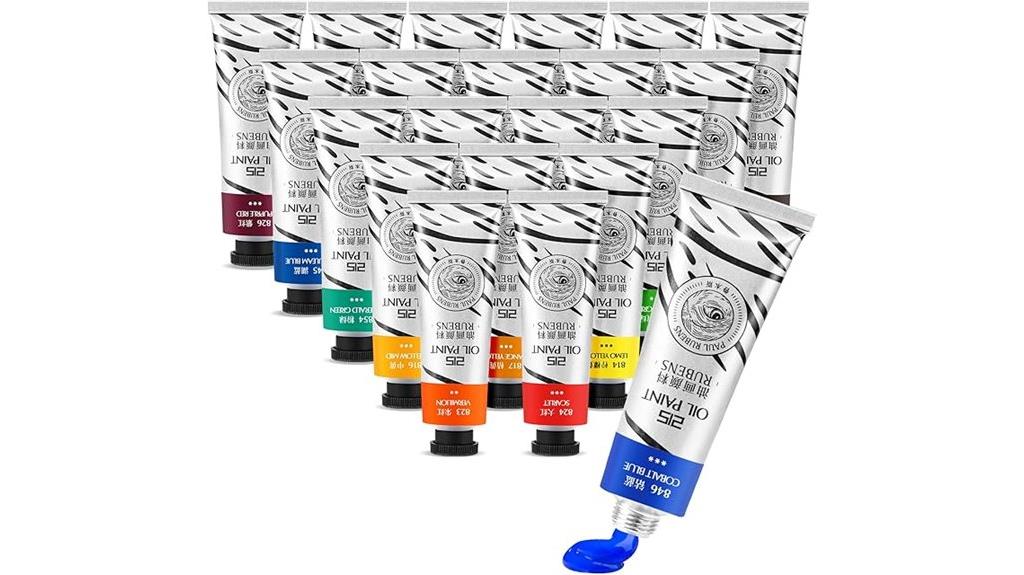 professional 20 color oil paint