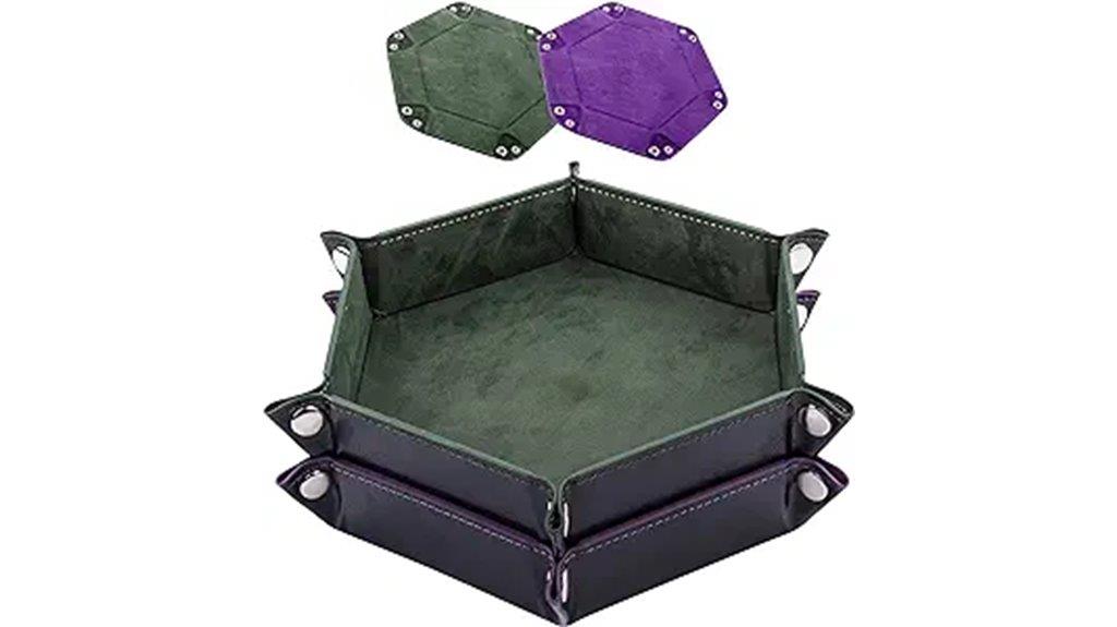 pu leather dice trays