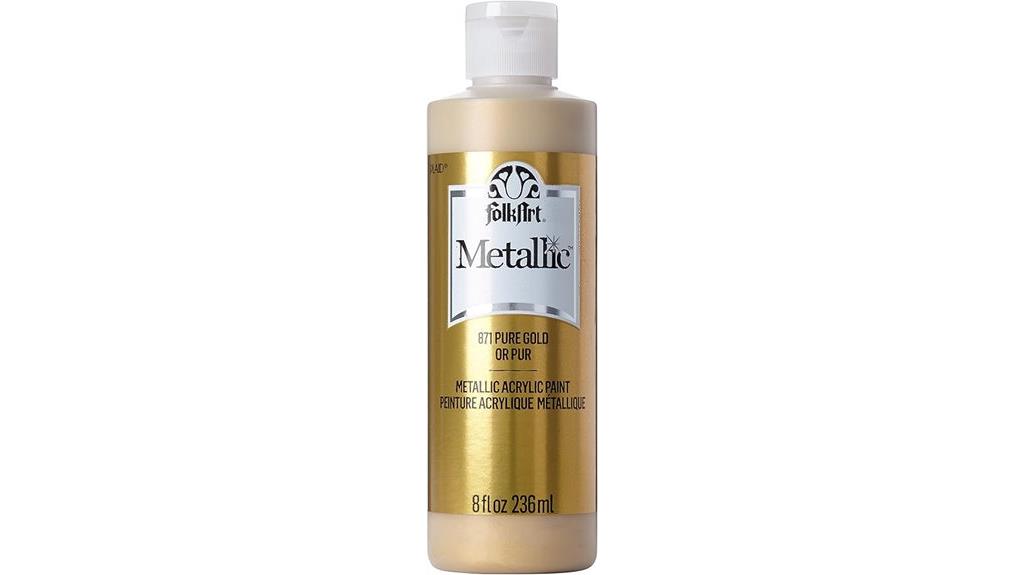pure gold acrylic paint