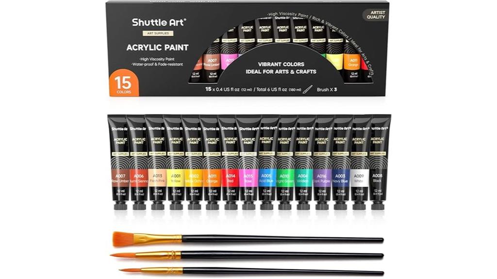 quality acrylic paint set