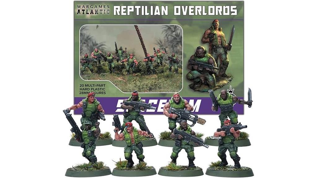 reptilian space themed miniatures collection
