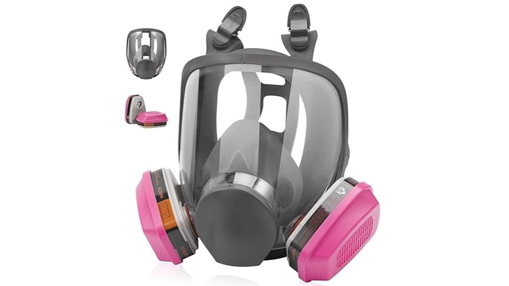 respirator mask with filters
