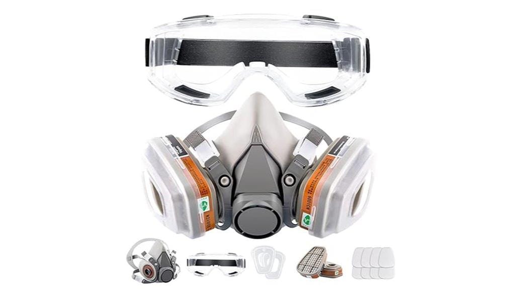 reusable gas mask set