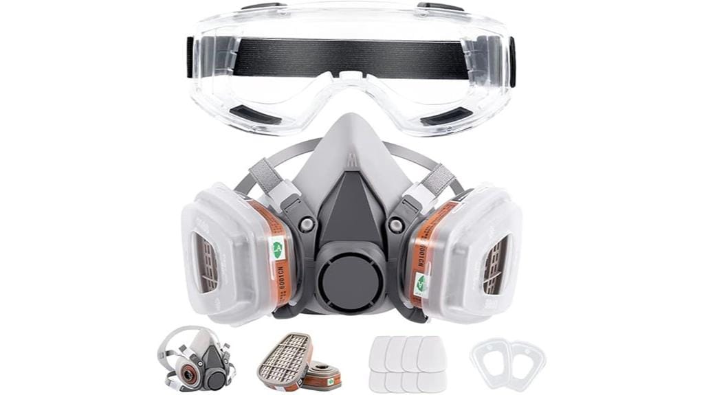 reusable half face respirator