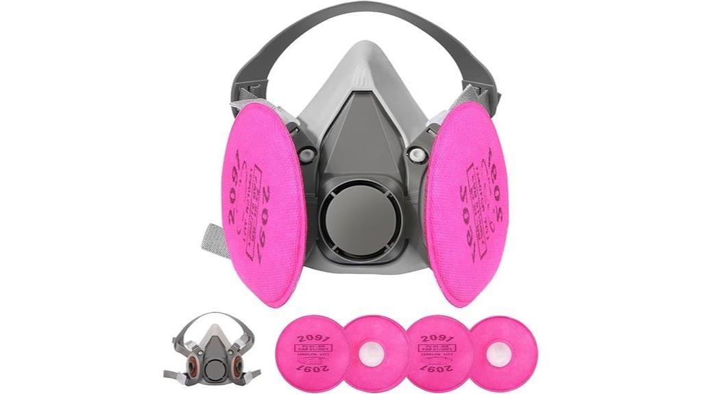 reusable respirator mask filters