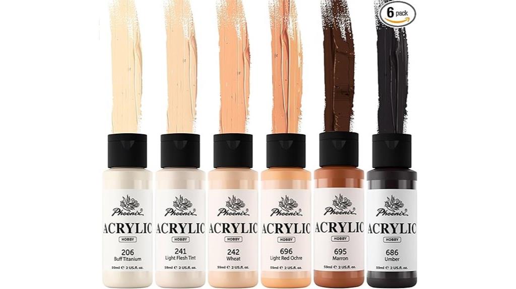 skin tone acrylic paint