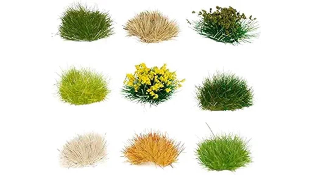 static grass tufts pack