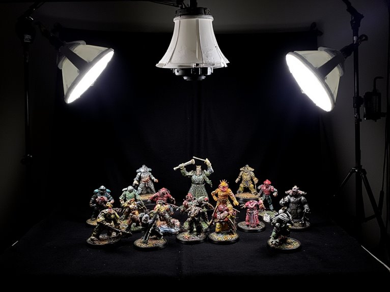 strategic lighting for miniatures